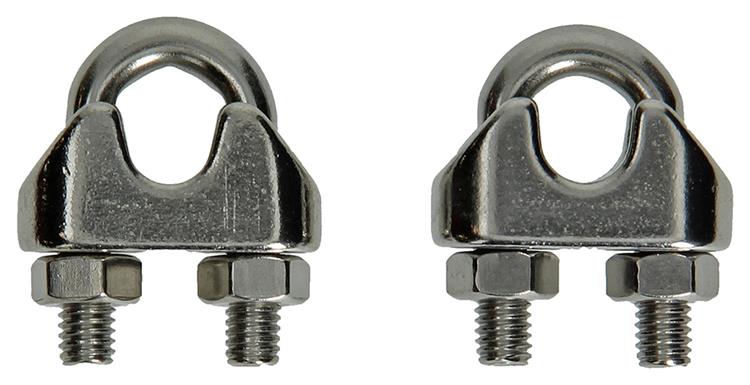 Mack 1008450 - 2 serre-fils en acier 6-8mm en acier inoxydable | 10 pièces