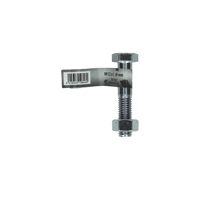 Mack 1017632 - boulon mécanique + écrou acier galvanisé 1 pièce m12 x 60 mm | 10 pièces
