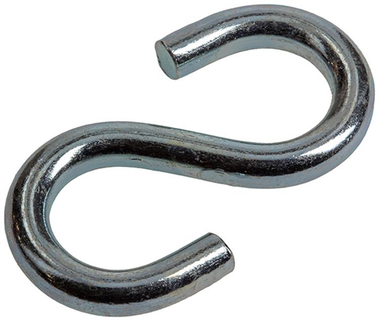 Mack 1008467 - 2 crochets en S ouverts 5,0 x 45 galvanisés | 10 pièces