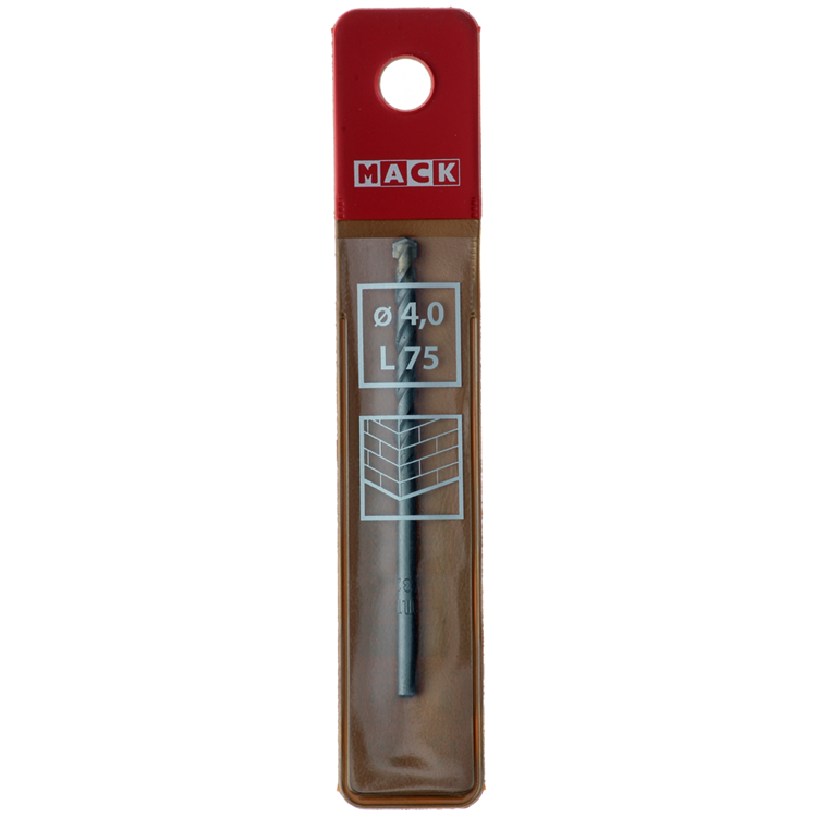 Mack 1018437 - foret à maçonnerie ø 4,0 x 75 mm | 5 pièces