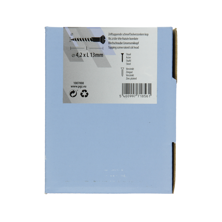 Mack 1007008 - autotaraudeur. vis tête bvz 200 200 pcs 4,2x13mm | 5 pièces