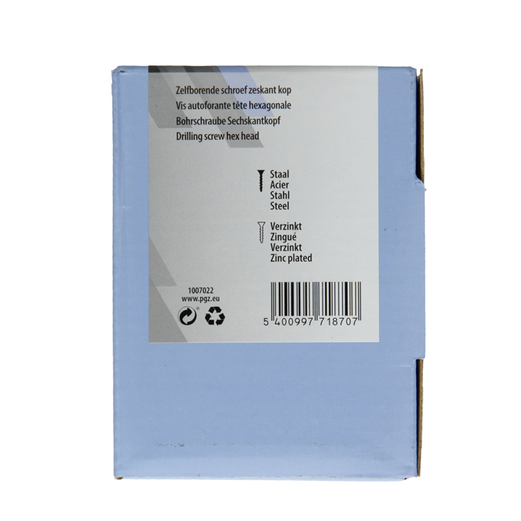 Mack 1007022 - vis hexagonale auto-perceuse 200 200 pcs 4,8x25mm | 5 pièces