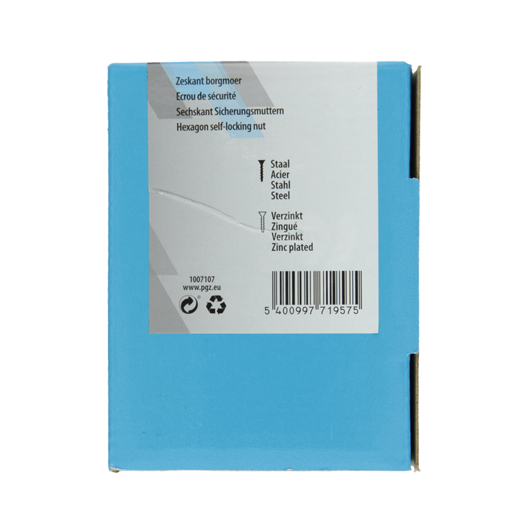 Mack 1007107 - contre-écrous 100 pcs m10 | 5 pièces