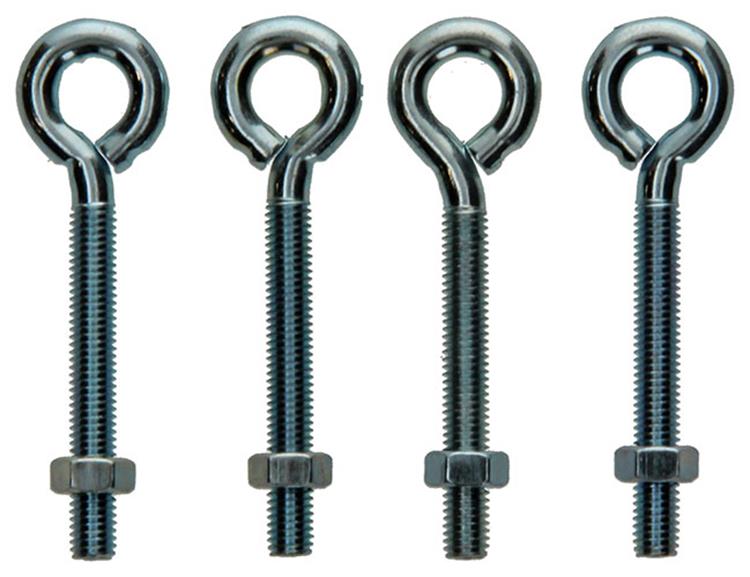 Mack 1008545 - 4 boulons à œil + écrou m5 x 40mm galvanisé | 10 pièces
