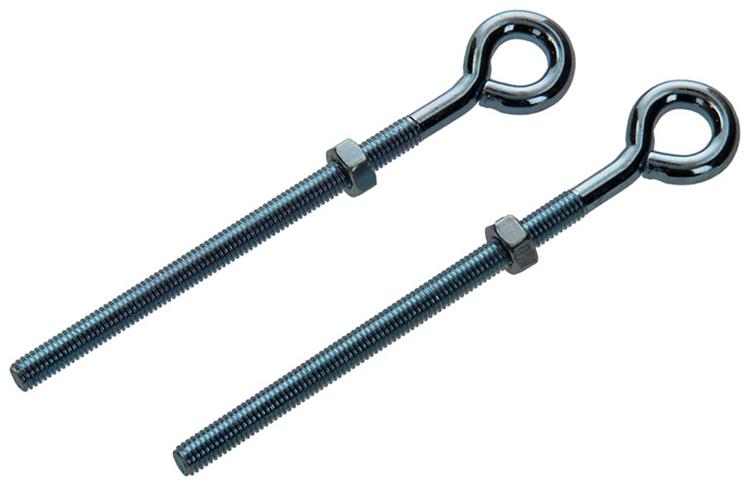 Mack 1008550 - 2 boulons à œil + écrou m6 x 100mm galvanisé | 10 pièces