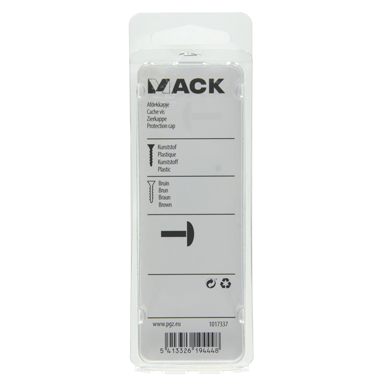 Mack 1017337 - couvercle en plastique marron 40 pcs | 10 pièces