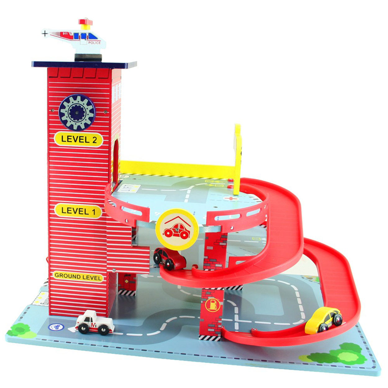 Garage en bois mentari rouge