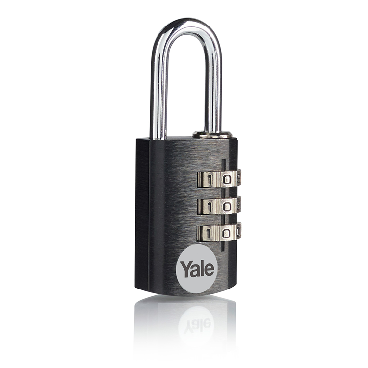 Yale 1065202 - cadenas 20mm aluminium noir std | 3 pièces