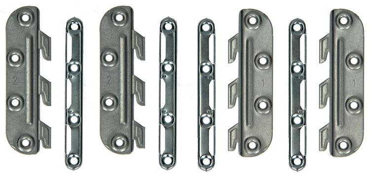Mack 1013463 - lot de 4 crochets pour berceau vierges 135 mm | 5 pièces