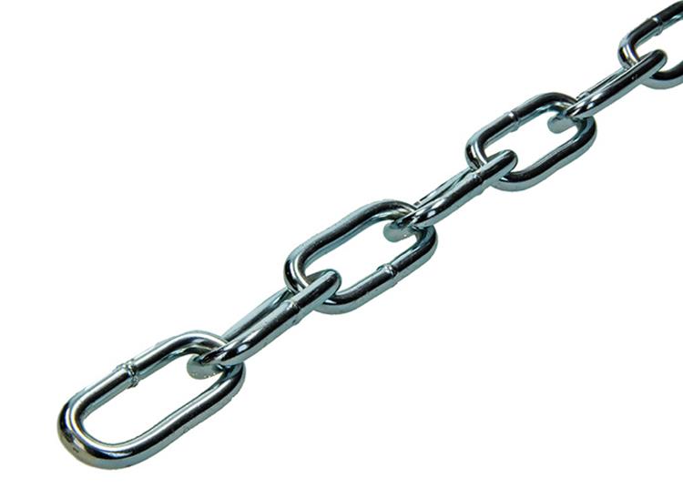 1014186 - chaîne soudée galv. maillon long c-60 din5685-1 6,0x42mm 10m | 10 pièces