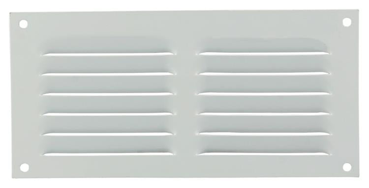 Renson 1015066 - grille à ailettes plate aluminium blanc 200x100mm | 10 pièces