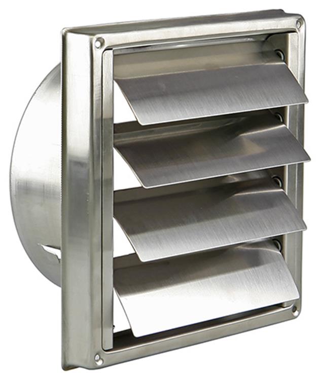 Renson 1006274 - grille de hotte aspirante à encastrer en acier inoxydable 633 ø150 | 2 pièces