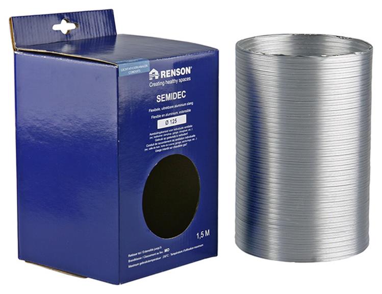 Renson 1006200 - flexible aluminium dia 125 1500 mm | 2 pièces