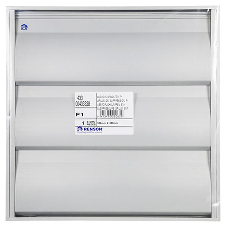 Renson 1006642 - grille 433 f1 328x328mm | 2 pièces