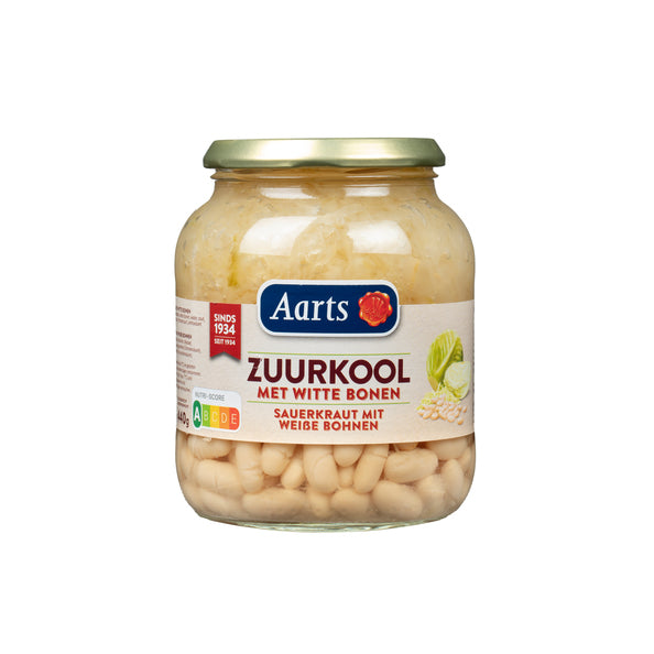 Verre de haricots blancs à la choucroute Aarts (6x 720ml)
