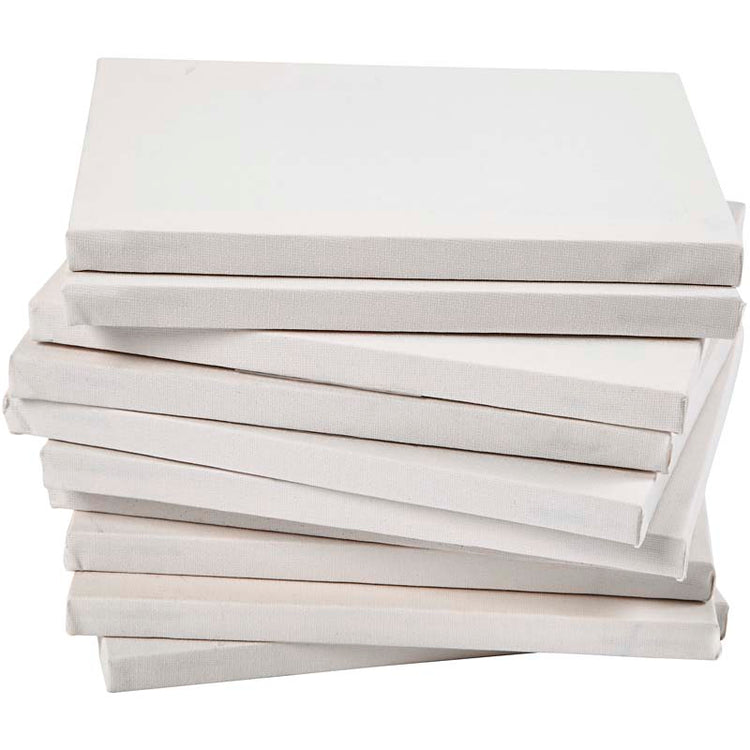 Toile tendue Creativ company, d: 1,6 cm, format 18x24 cm, 280 g, blanc, 40 pièces 1 boîte