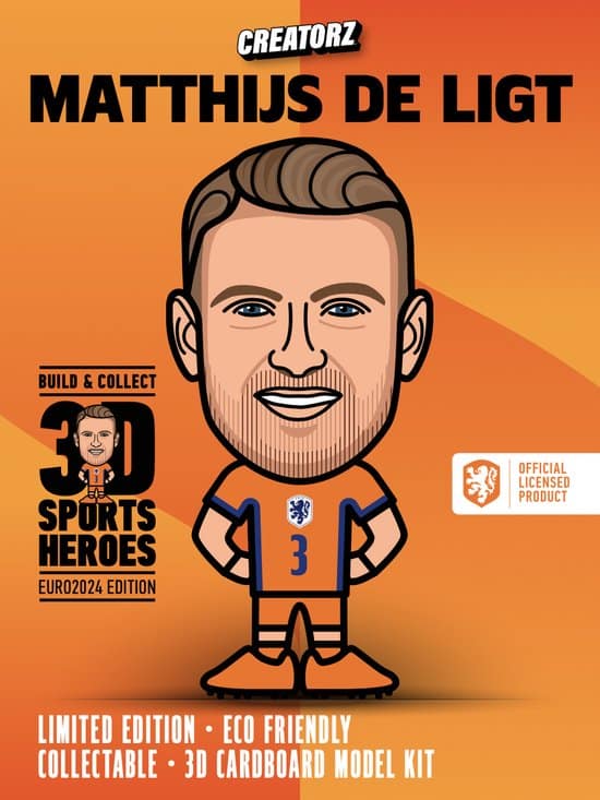 Oku Creatorz 3d Matthijs de Ligt héros sportifs