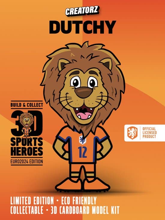 Oku Creatorz 3D la mascotte des héros sportifs Dutchy