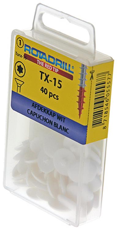 Rotadrill 1039839 - capuchon t15 blanc | 6 pièces