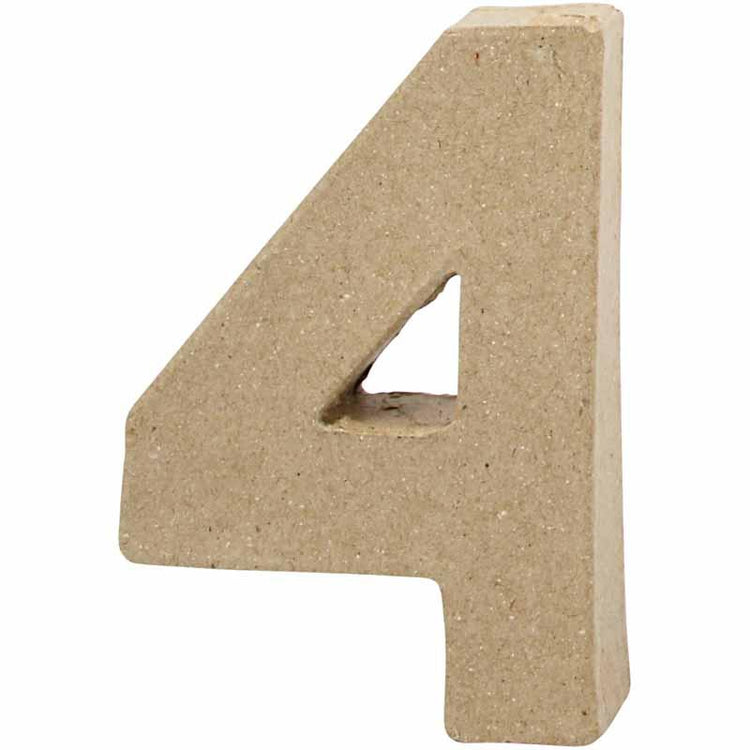 Numéro d'entreprise Creativ, 4, h : 10 cm, l : 6,8 cm, épaisseur 1,7 cm, 1 pièce