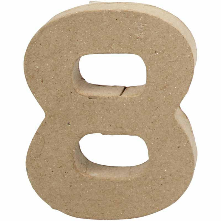 Numéro d'entreprise Creativ, 8, h : 10 cm, l : 7,6 cm, épaisseur 1,7 cm, 1 pièce