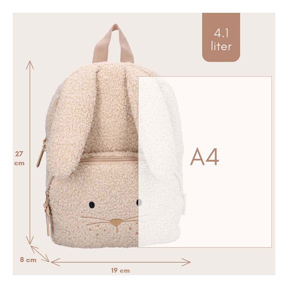 Kidzoom sac à dos pisa réconforter les amis lapin