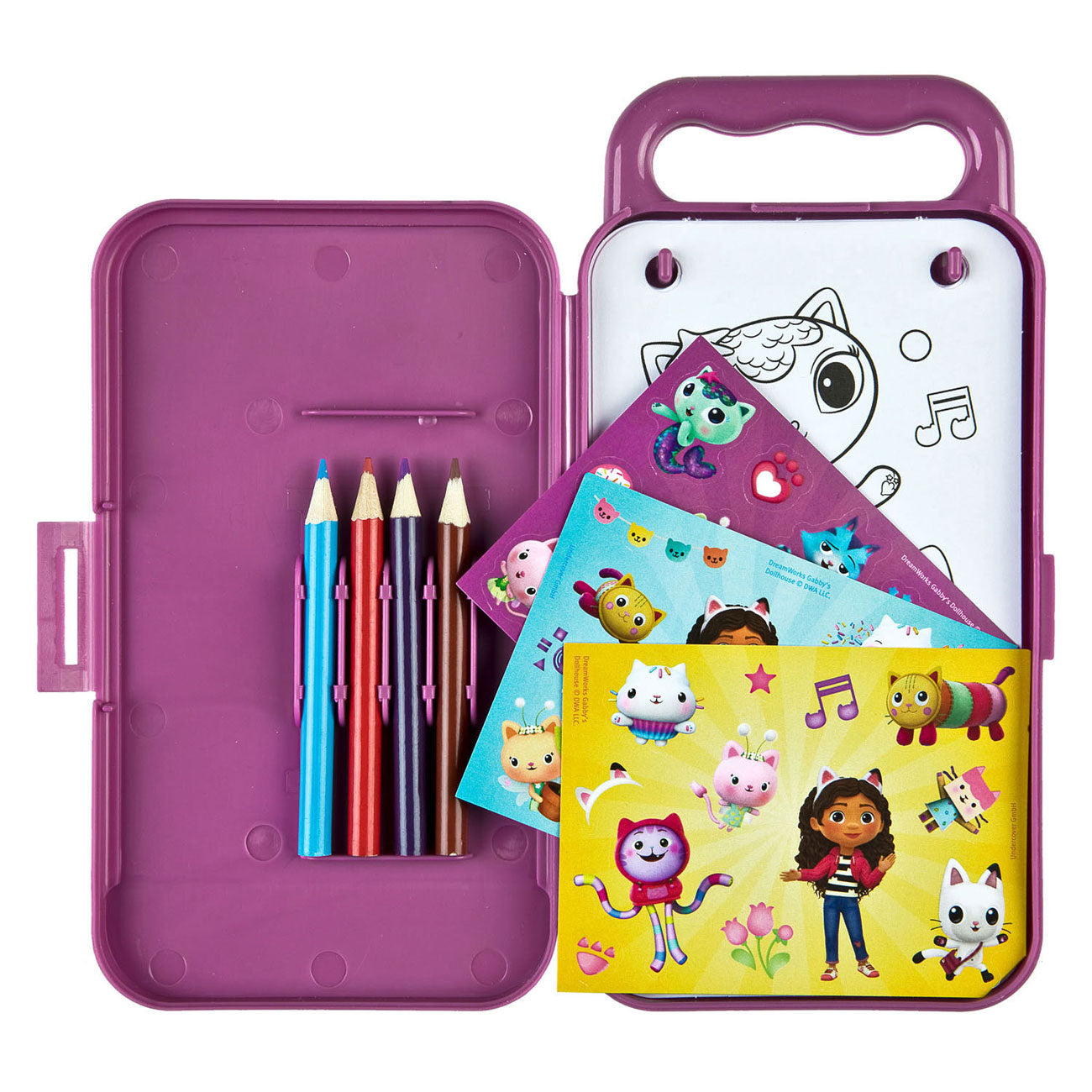 Ensemble de couleurs de voyage en couverture Gabby's Dollhouse