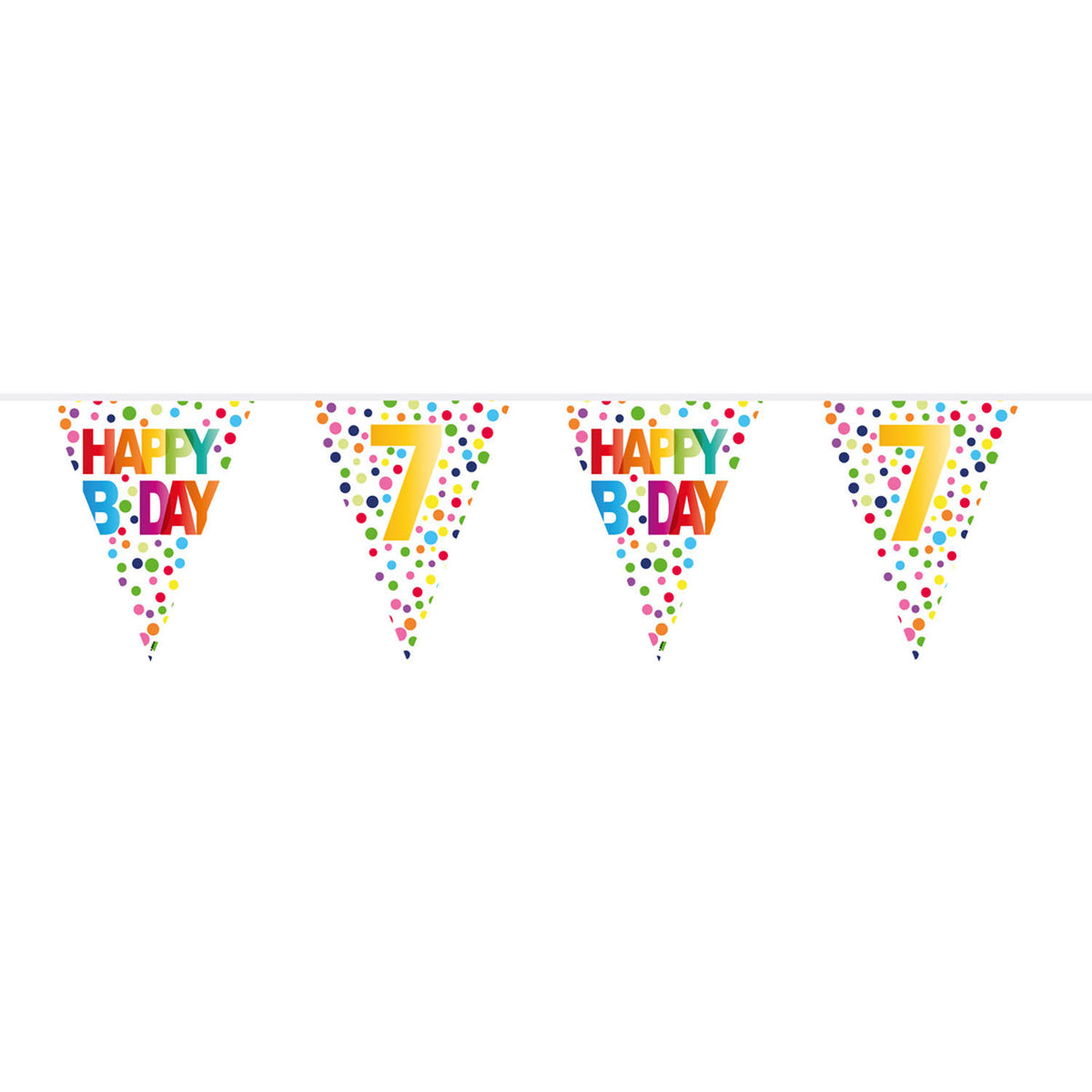 Confetti de ligne de drapeau 7 ans, 10mtr.