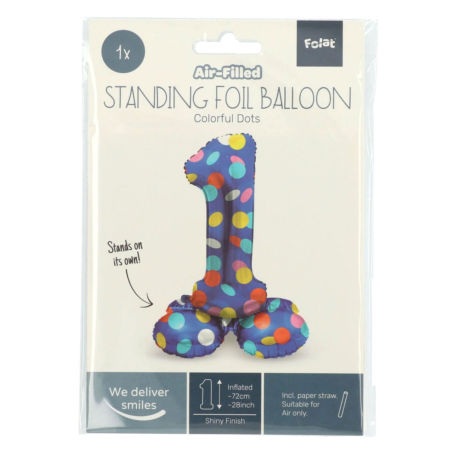 Folat bv foil ballon buts colorés figure 1 72cm