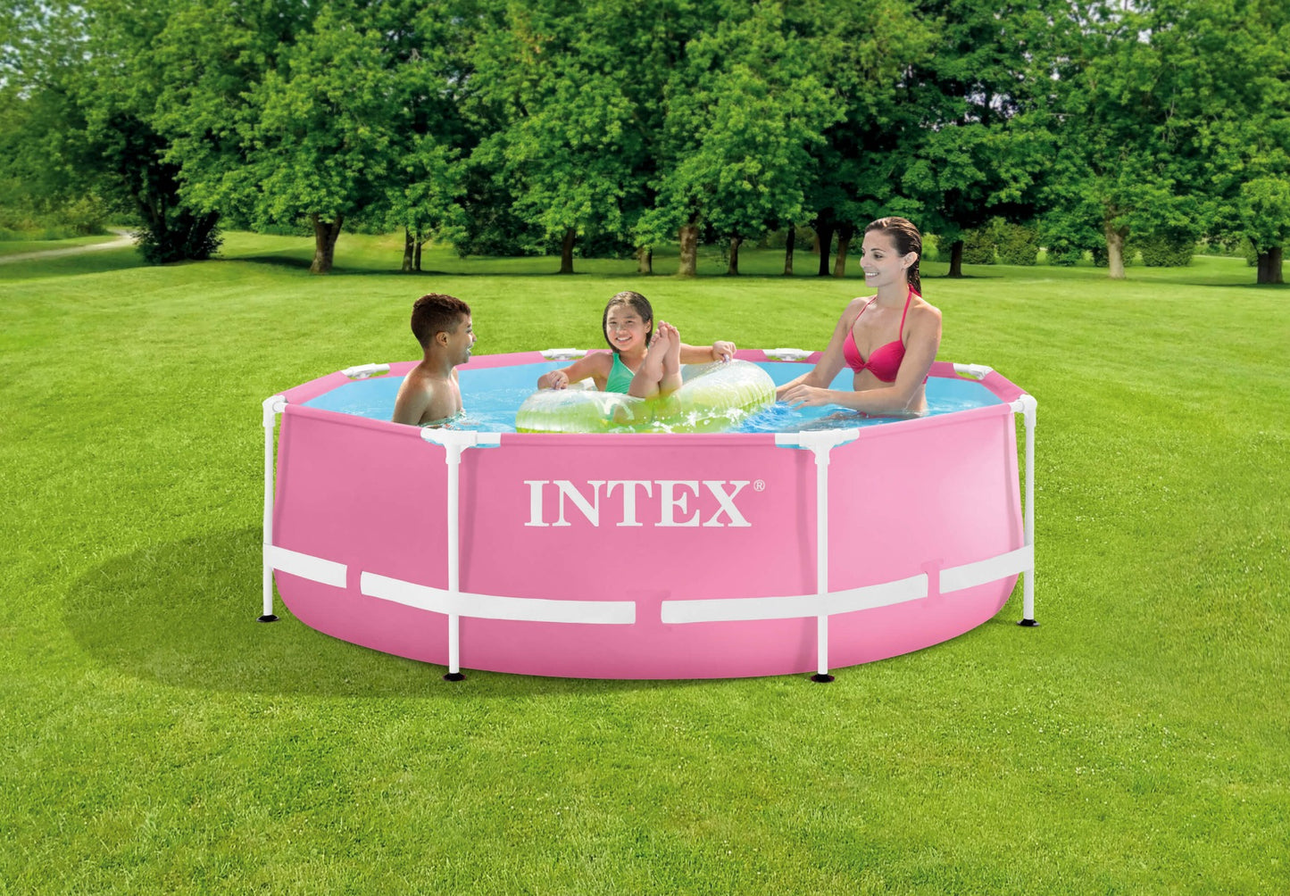 Piscine Intex Pink Metal Frame 244 x 76 cm