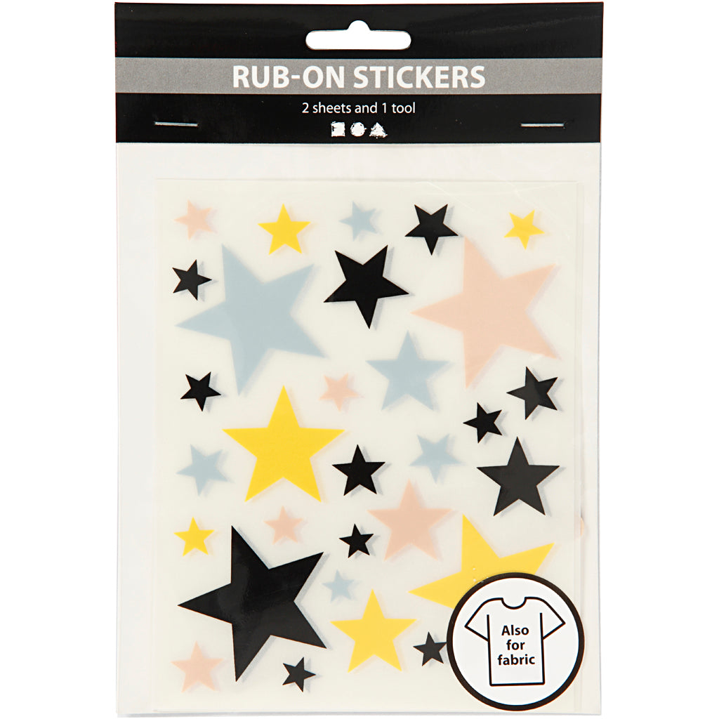 Creativ Company Froth-on Stickers Stars, 2 feuilles