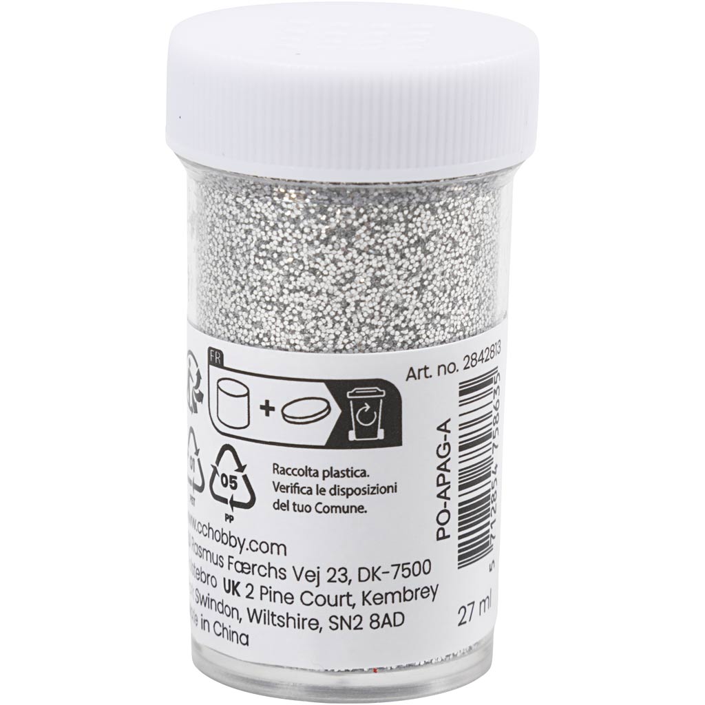 Creativ company bio sparkles, argent, 27 ml 1 boîte