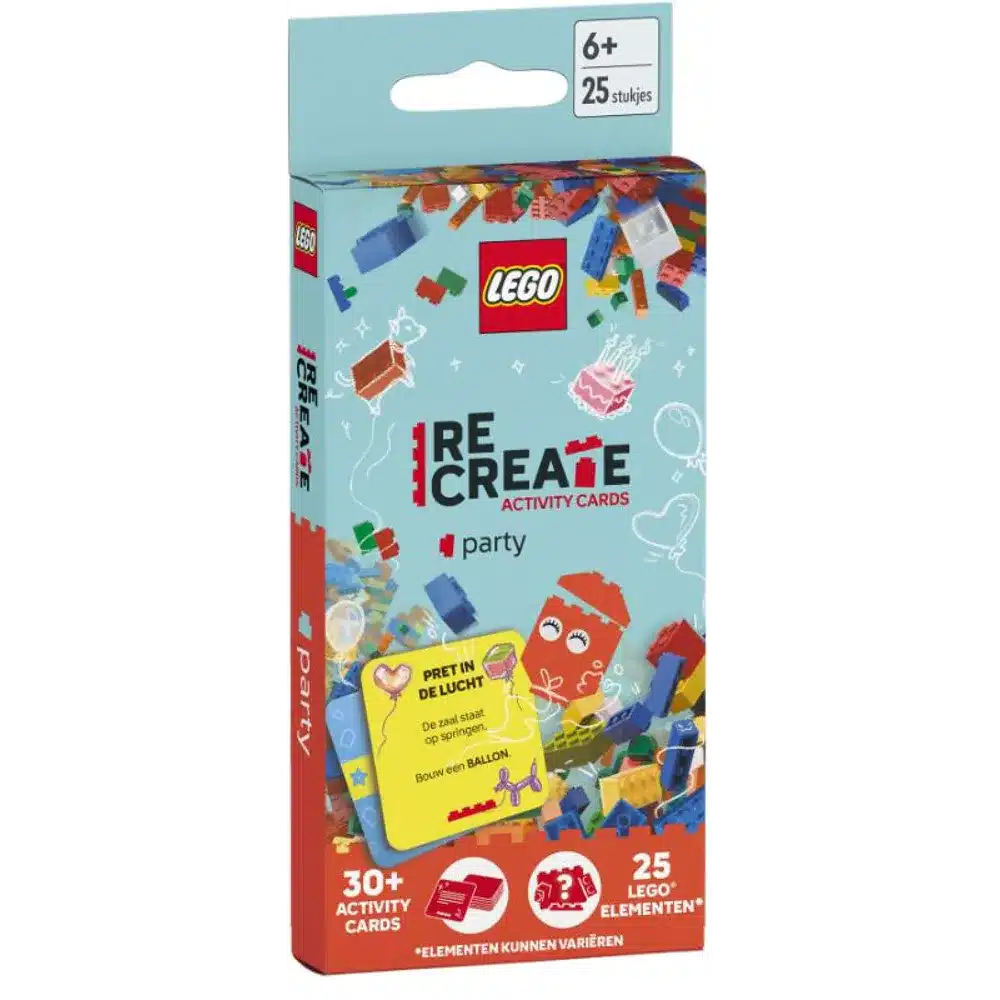 Fête de cartes d'activités Lego Create It