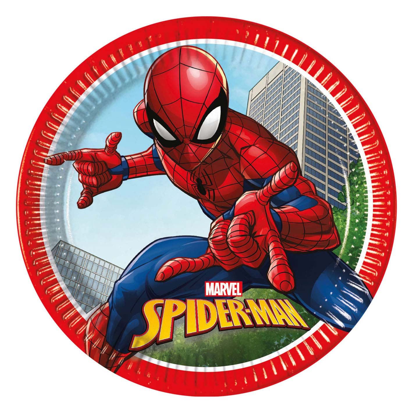 Assiettes en carton FSC Spider-Man Crime Fighter, 8pcs.