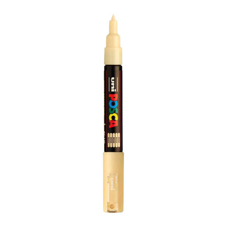 Marqueur peinture Uni posca 1mc beige - pointe conique - 1 mm