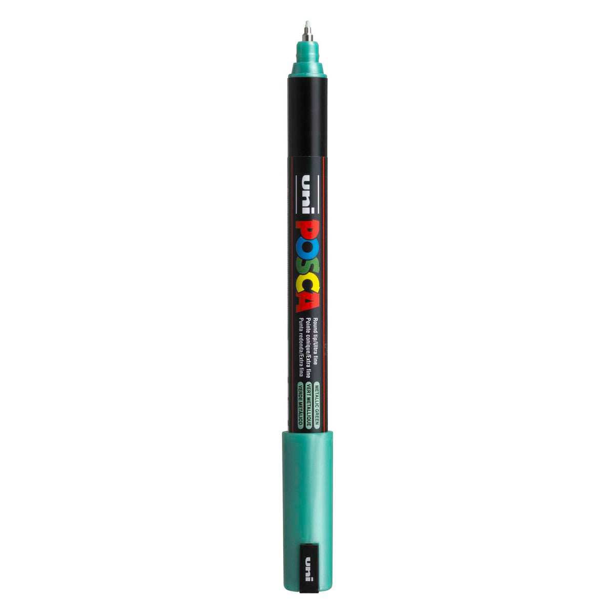 Marqueur Posca Uni-Posca, AFM PC-1MR, épaisseur de ligne 0,7 mm, extra-fin, métallique verte, 1 pièce