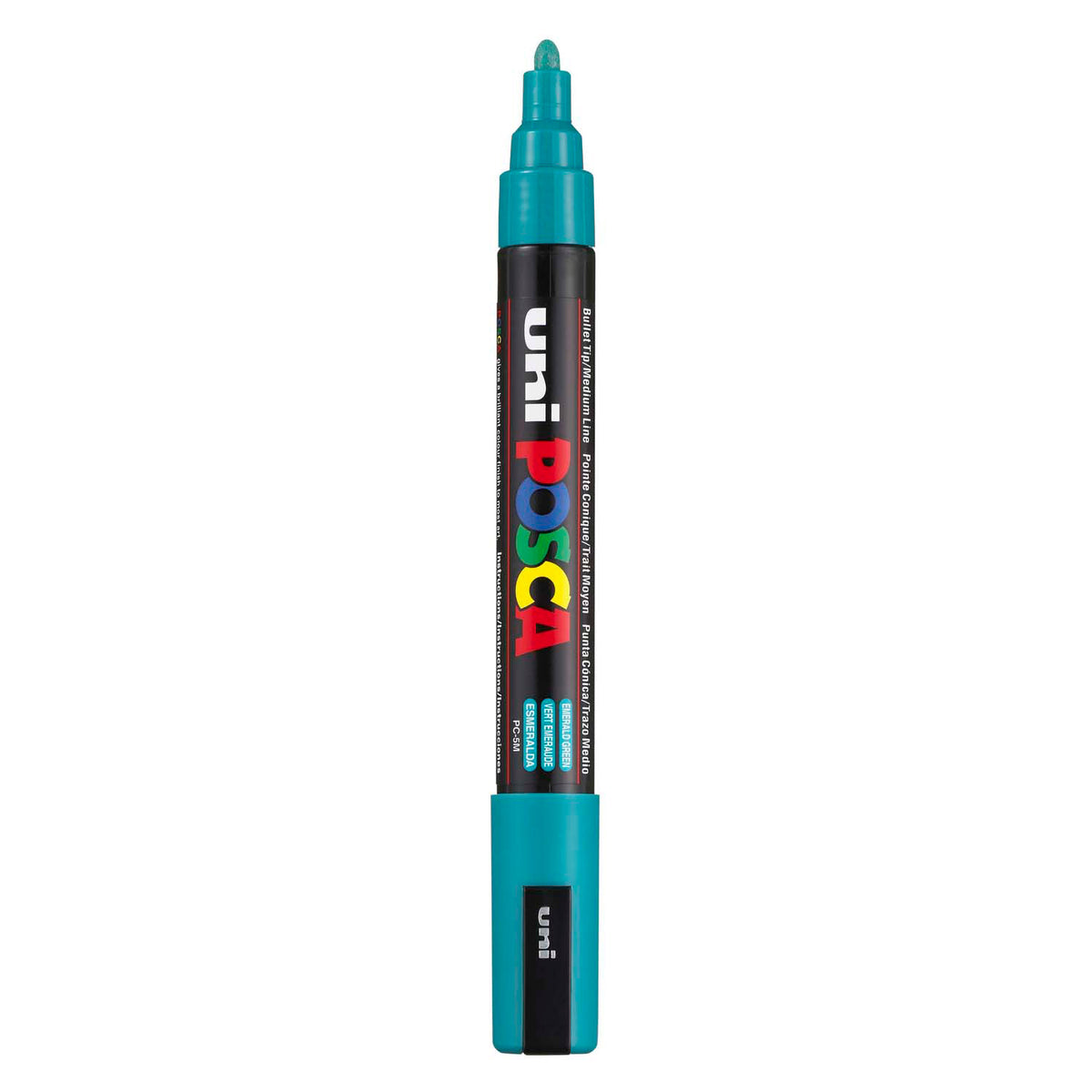 Marqueur Posca Uni-Posca, AFM PC-5M, épaisseur de ligne 2,5 mm, moyen, vert émeraude, 1 pièce