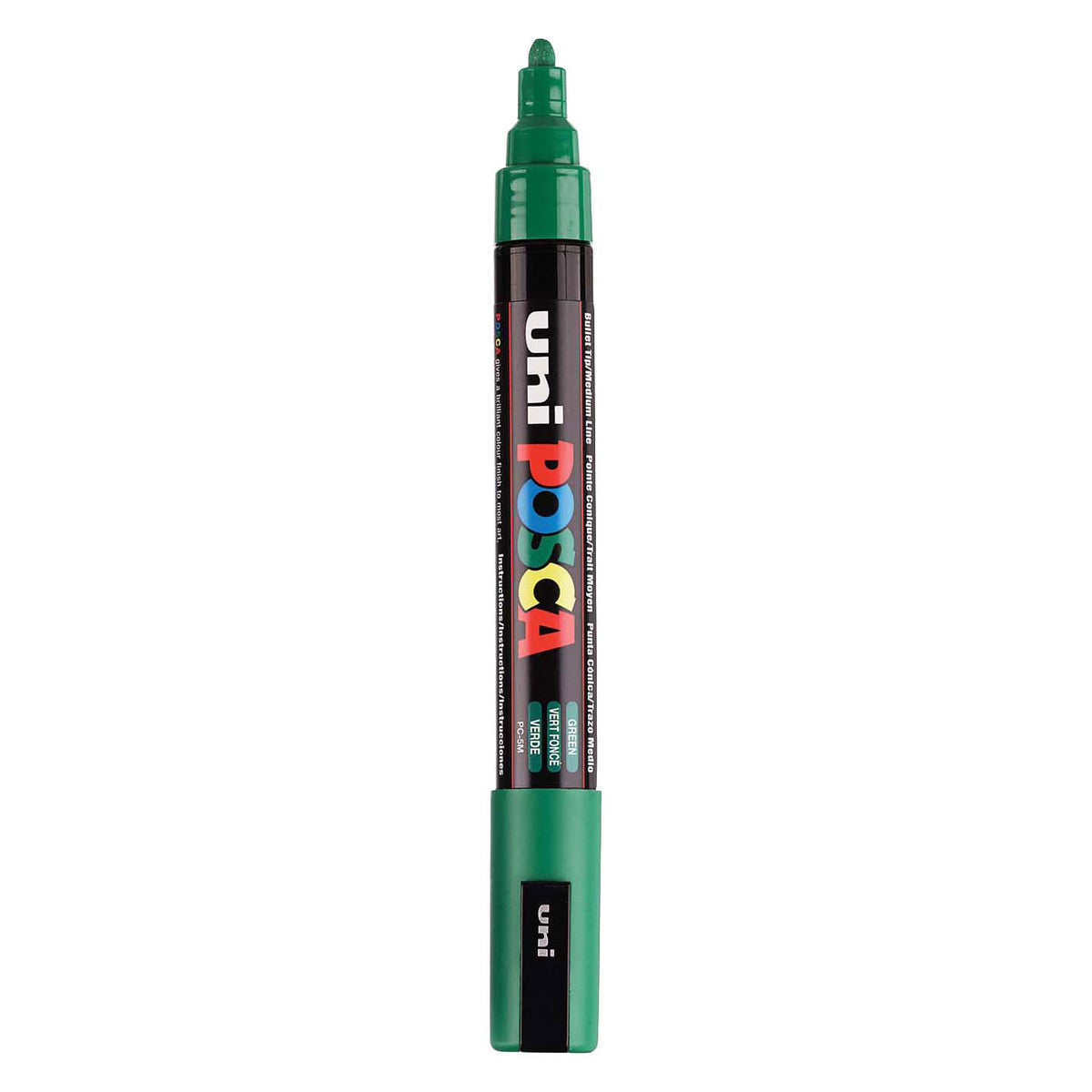 Marqueur Posca Uni-Posca, AFM PC-5M, épaisseur de ligne 2,5 mm, moyen, vert, 1 pièce