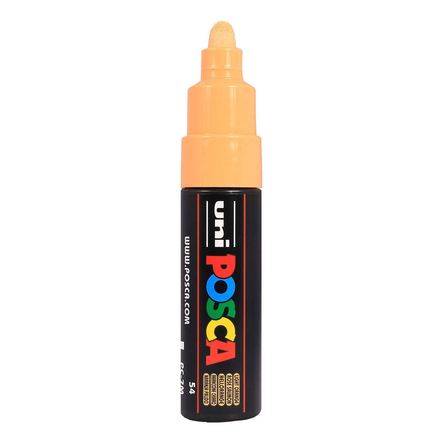 Marqueur peinture Uni posca 7m orange clair - pointe conique