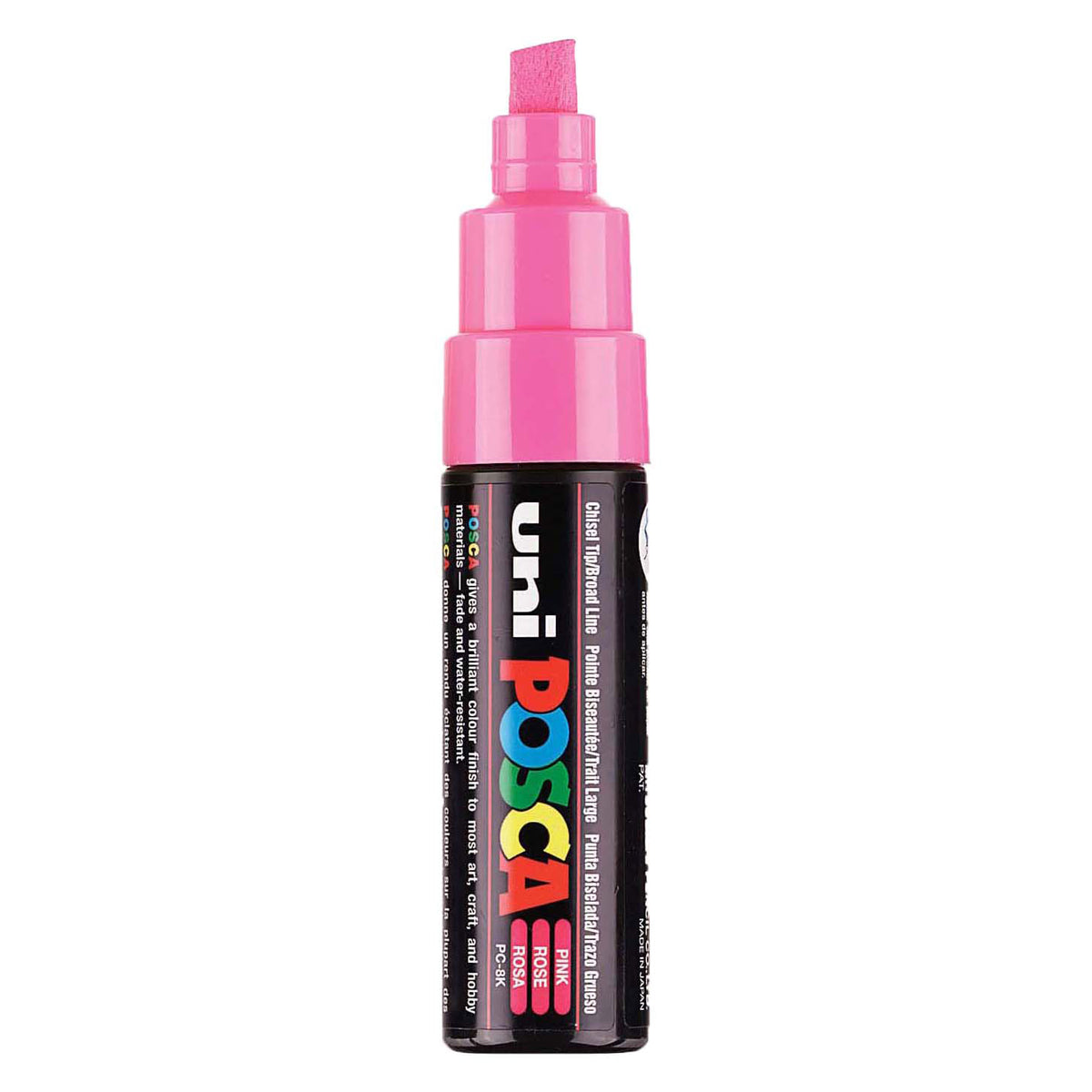 Marqueur Posca Uni-Posca, AFM PC-8K, épaisseur de ligne 8 mm, large, rose, 1 pièce