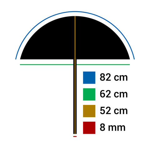 Falcon Eyes Softbox Parapluie Réflexion U-32 82 cm