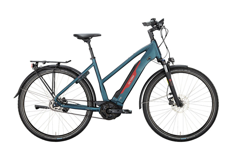 Victoria Electric Trekking Bike Tresalo 7 (# 1) Ebike Vic.Tresalo 7 28 53 Trap. 5sp fw nuit noire