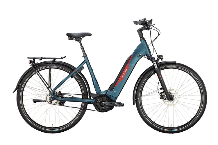Victoria Electric Trekking Bike Tresalo 7 (# 1) Ebike Vic.Tresalo 7 28 60 Wave 5sp CB Dark Night