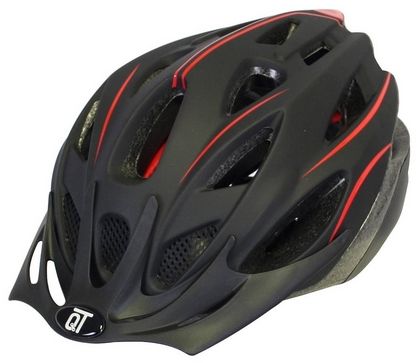 Casque de vélo Fuse unisexe noir mat rouge taille M