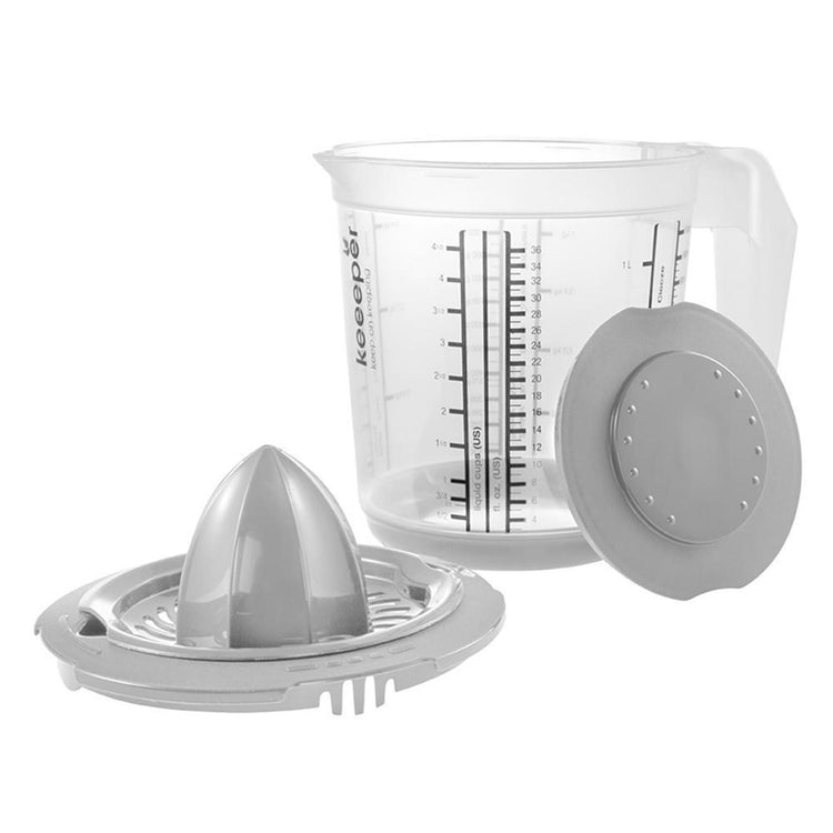 Gobelet doseur Keeper 1l + presse-agrumes gris