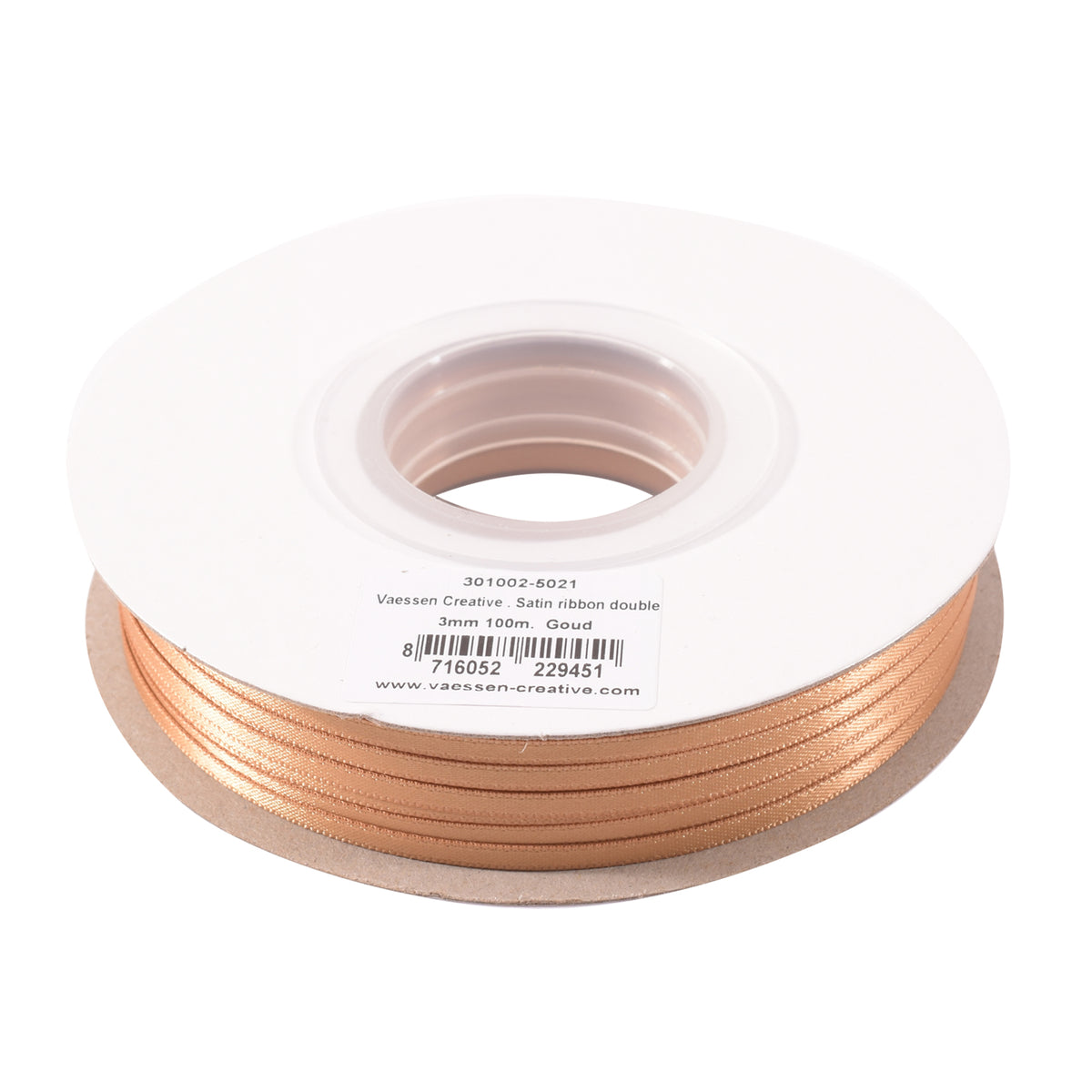 Vaessen creative • ruban satin 3mmx100m bronze