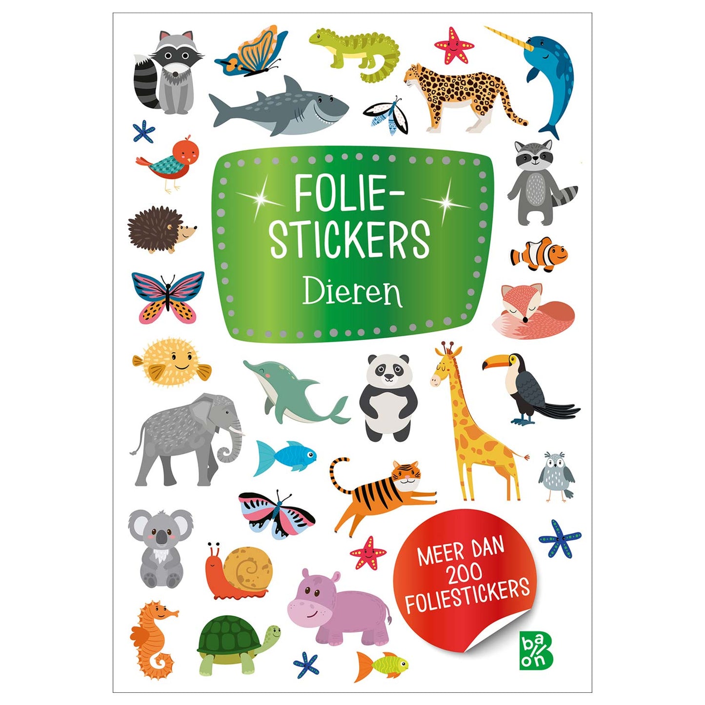 Autocollants à paillettes d'éditeur standard - animaux
