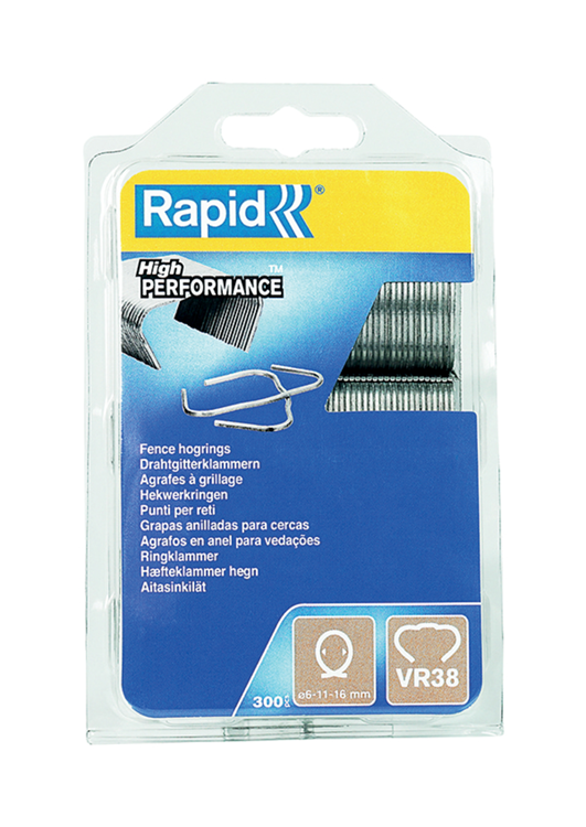 Anneaux de porc de jardin Rapid vr38, 300 pièces - 40109236 - 40109236