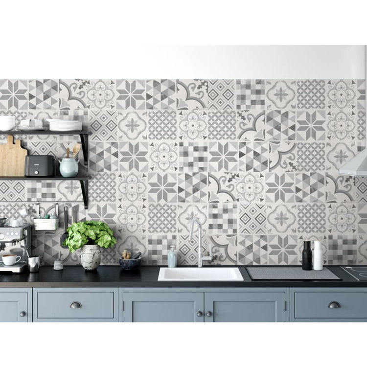 Grosfillex Grosfillex 9 PC Panneau mural Accent 15.4x120 cm Gray Andaluz