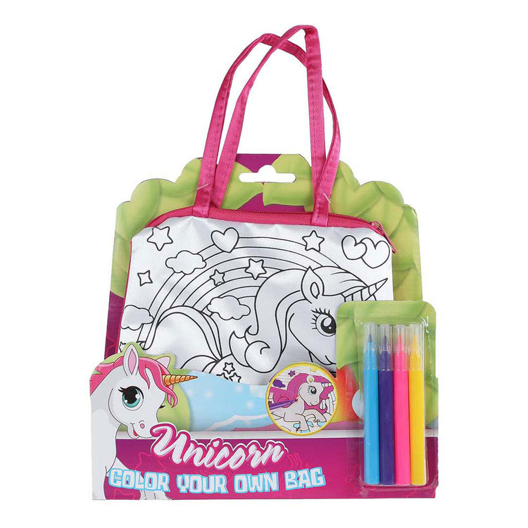 Unicorn Color votre propre sac avec 4 stylos en feutre, 16 cm